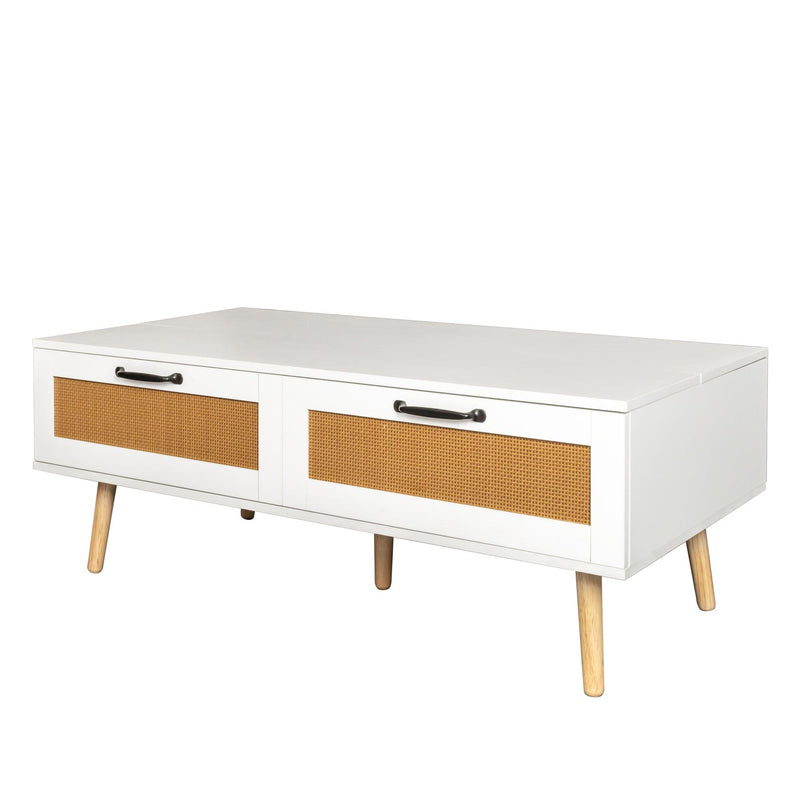 Lift Top Coffee Table,Modern Coffee Table with 2Storage Drawers,Center Table with Lift Tabletop for Living Room, Office - Urban Living Furniture (Los Angeles, CA)