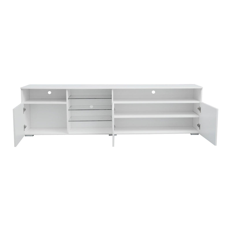 TV Stand  High Gloss DoorsModern TV Stand LED (White) - Urban Living Furniture (Los Angeles, CA)