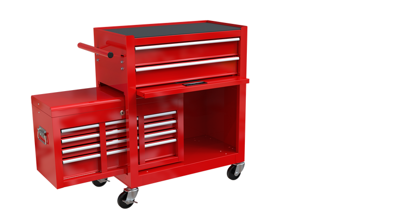 High Capacity Rolling Tool Chest with Wheels and Drawers, 8-Drawer ToolStorage Cabinet--RED - Urban Living Furniture (Los Angeles, CA)