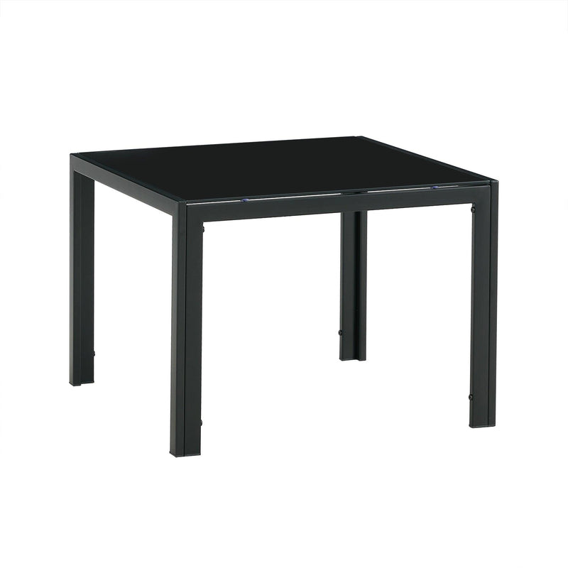 Coffee Table Set of 2, SquareModern Table with Tempered Glass Finish for Living Room,Black - Urban Living Furniture (Los Angeles, CA)