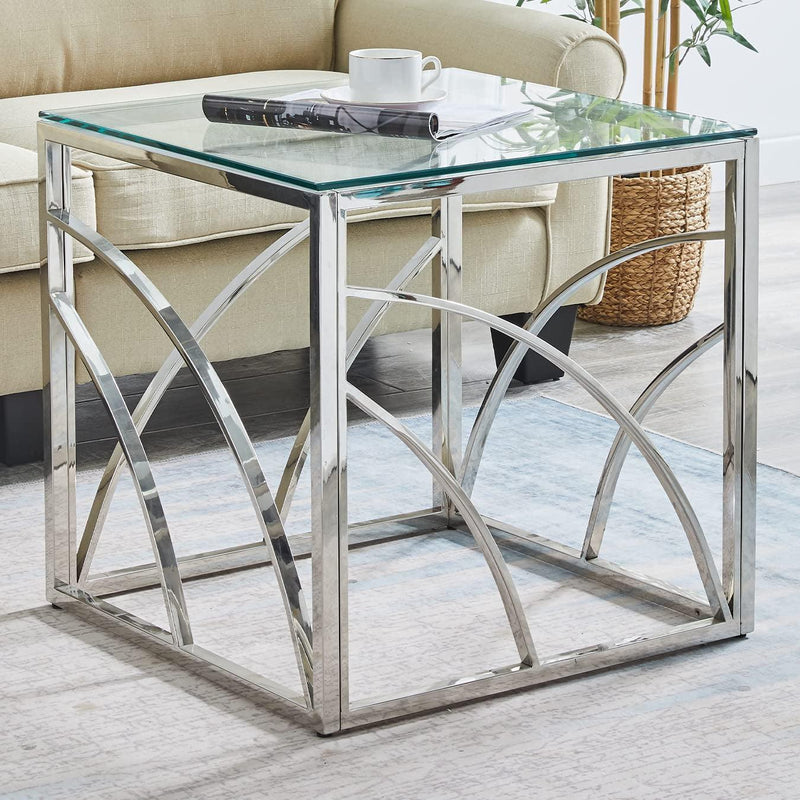 Glass End Table ld Small Coffee Table Sofa Table - Urban Living Furniture (Los Angeles, CA)