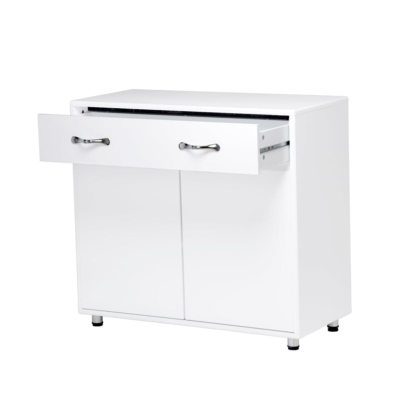 Two door Side Table-White - Urban Living Furniture (Los Angeles, CA)