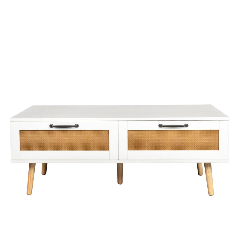 Lift Top Coffee Table,Modern Coffee Table with 2Storage Drawers,Center Table with Lift Tabletop for Living Room, Office - Urban Living Furniture (Los Angeles, CA)