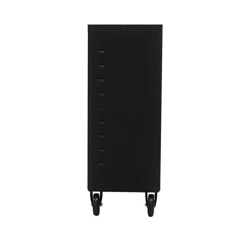 MetalStorage Cabinet with Locking Doors and One  Adjustable Shelves With 4 Wheels - Urban Living Furniture (Los Angeles, CA)