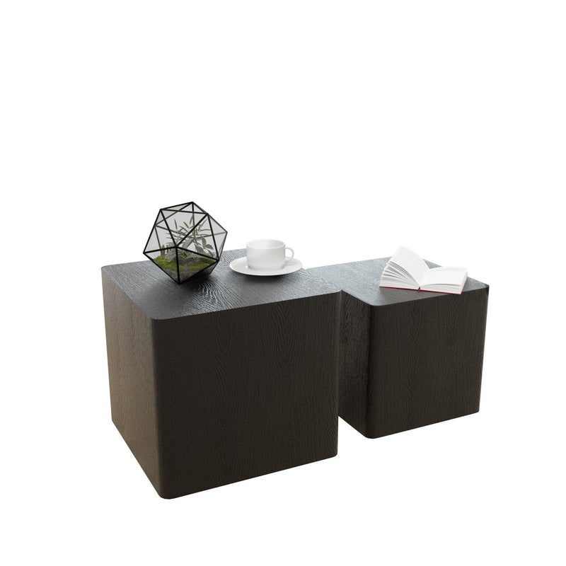 MDF Nesting table/side table/coffee table/end table for living room,office,bedroom Black