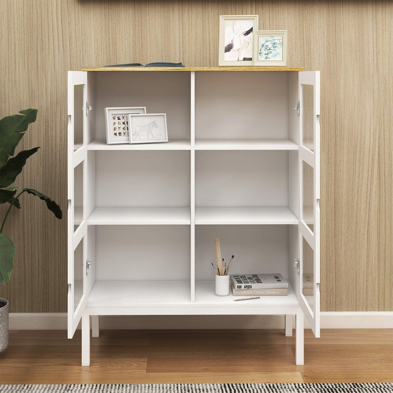 Two-door Three-tier Display Cabinet - Urban Living Furniture (Los Angeles, CA)