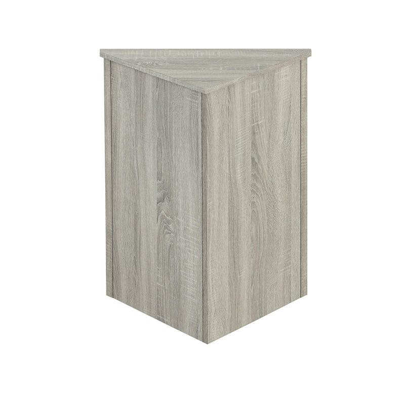 Oak Triangle BathroomStorage Cabinet with Adjustable Shelves, Freestanding Floor Cabinet for Home Kitchen - Urban Living Furniture (Los Angeles, CA)