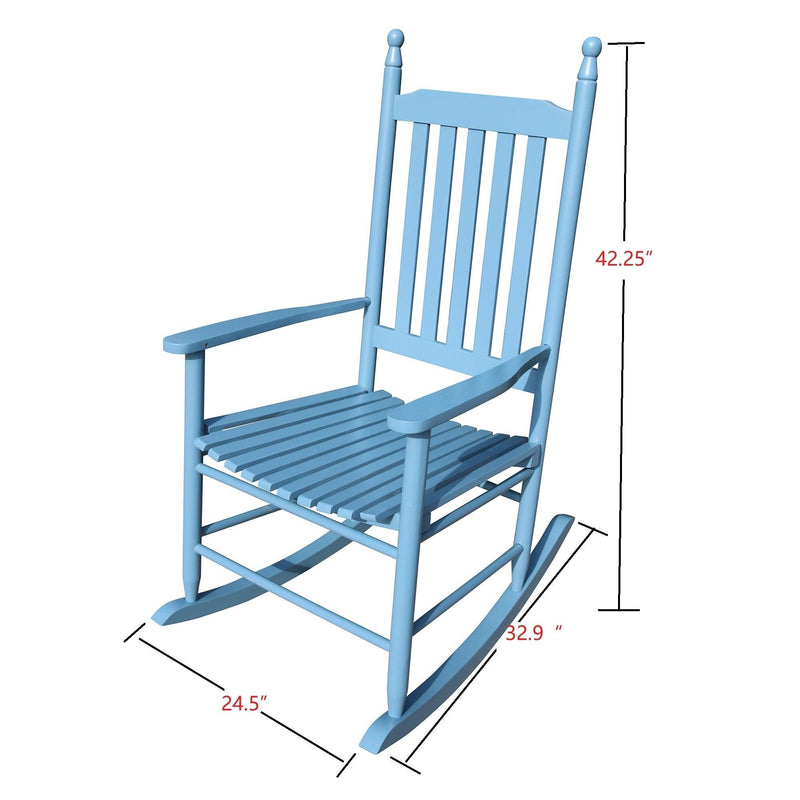 wooden porch rocker chair  blue - Urban Living Furniture (Los Angeles, CA)