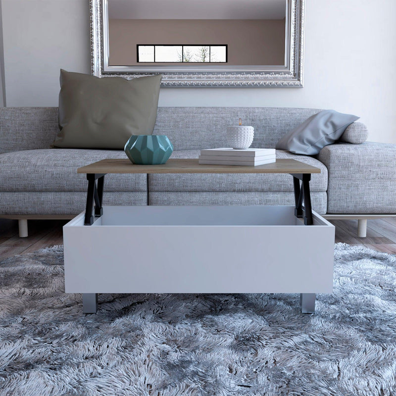 Tilton Rectangle Lift Top  Coffee Table White Oak - Urban Living Furniture (Los Angeles, CA)