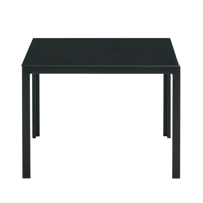 Nesting Coffee Table Set of 2, SquareModern Stacking Table with Tempered Glass Finish for Living Room,Black - Urban Living Furniture (Los Angeles, CA)