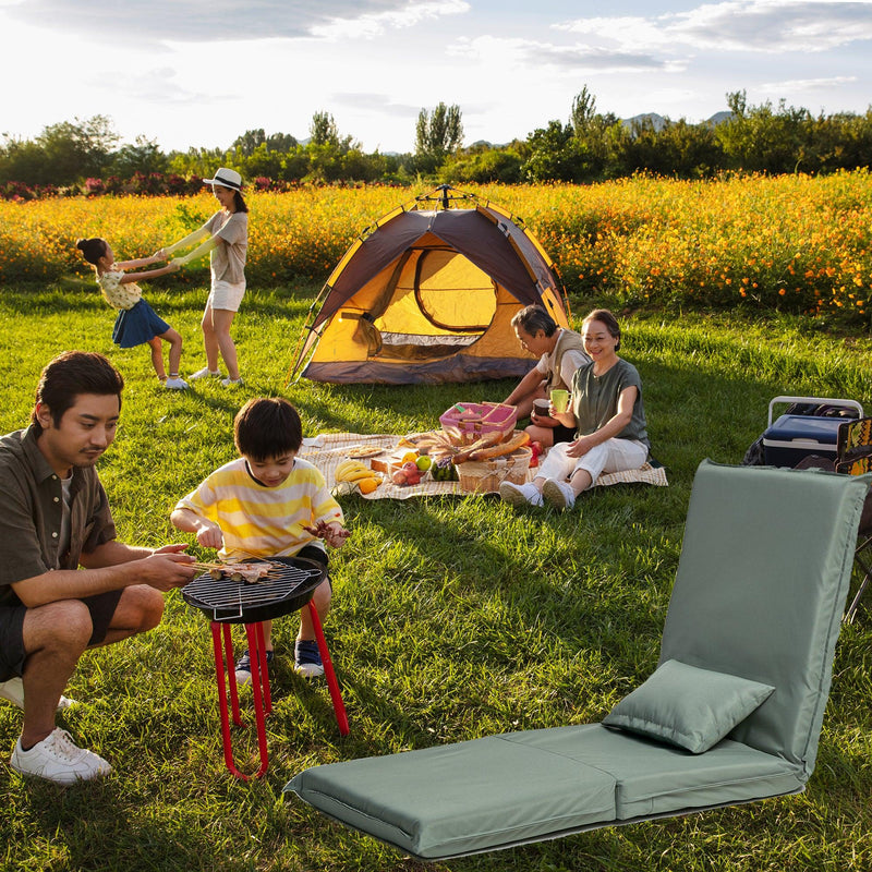 Foldable Portable Chair for Outdoor Travel, Picnic, BBQ，Camping Folding Adults with Carry Bag，Portable Chair for Outdoor Travel, Fourteen-Position Adjustable  Recliner
