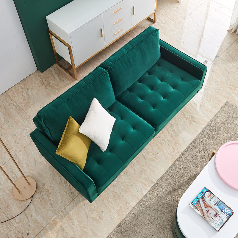 Modern Velvet  fabric sofa 71" - Emerald - Urban Living Furniture (Los Angeles, CA)