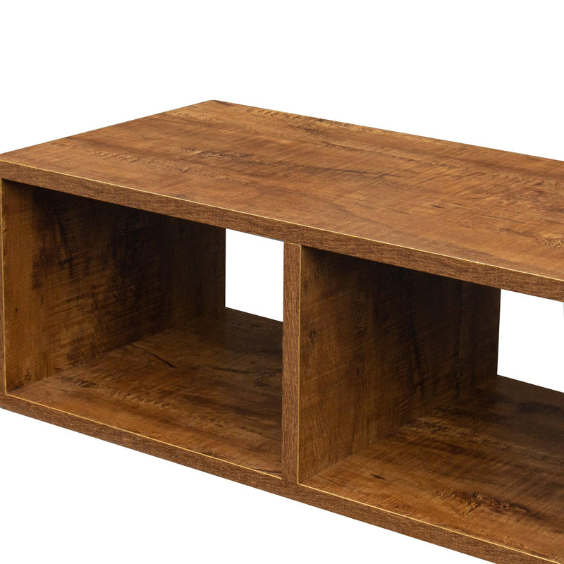 Double L-Shaped TV Stand，Display Shelf ，Bookcase for Home Furniture,Walnut - Urban Living Furniture (Los Angeles, CA)