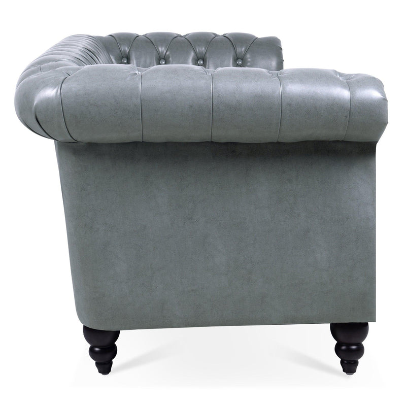 84.65" Rolled Arm Chesterfield 3 Seater Sofa. - Urban Living Furniture (Los Angeles, CA)