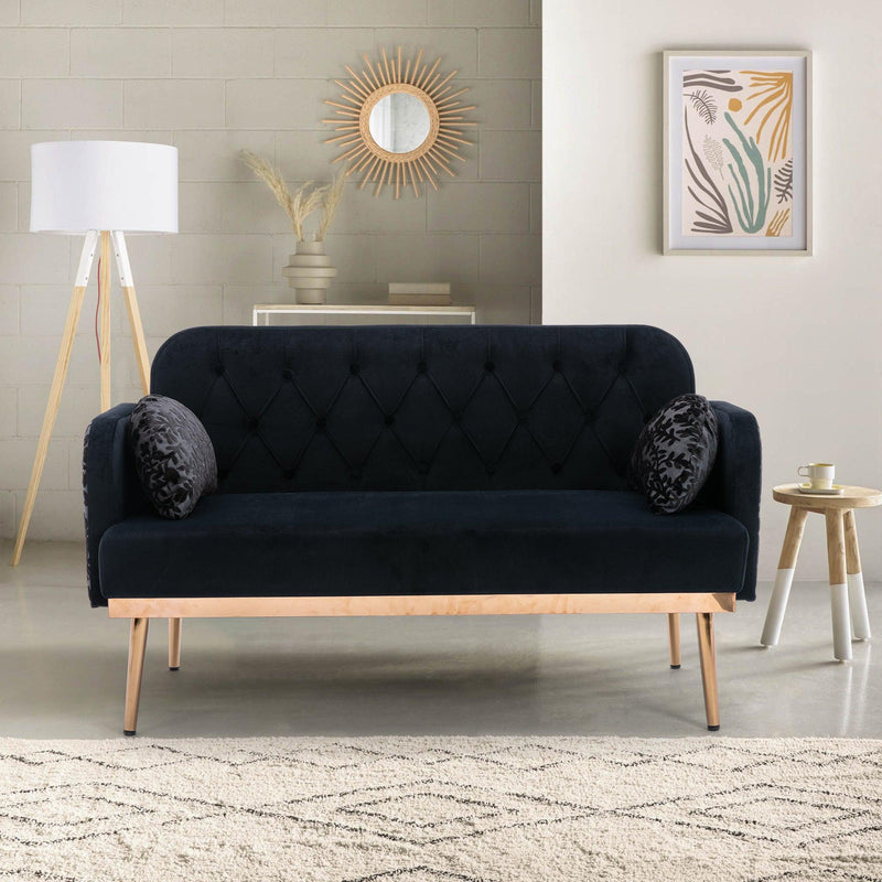 Velvet  Sofa , Accent sofa .loveseat sofa with metal feet - Urban Living Furniture (Los Angeles, CA)