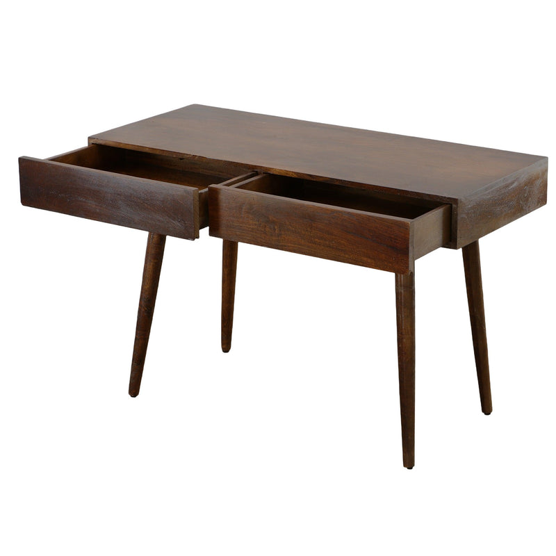 ManWood Writing Desk with Two Drawers and Tapered Legs, Brown - Urban Living Furniture (Los Angeles, CA)