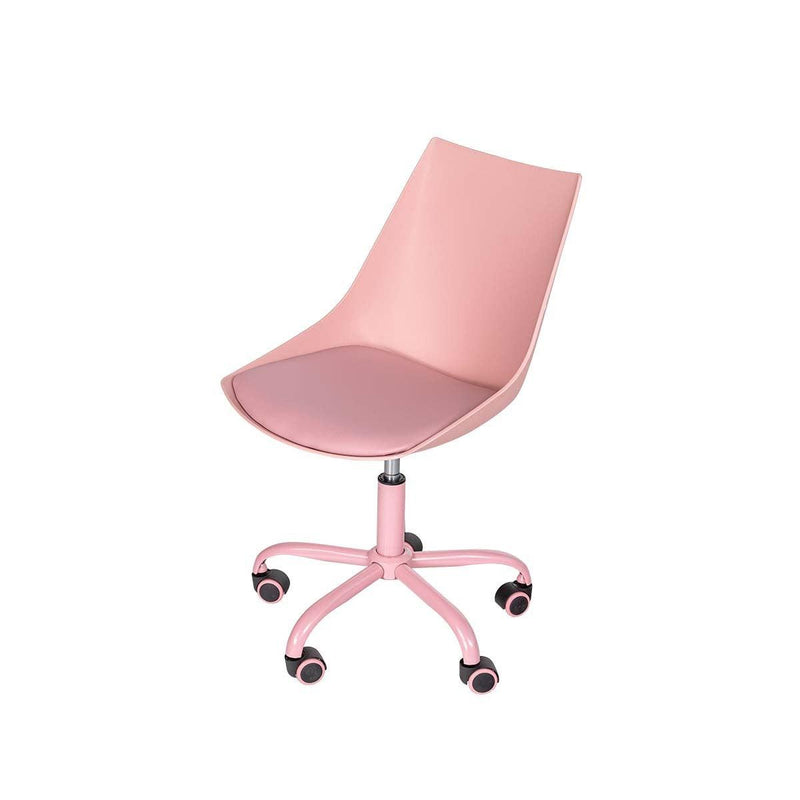 Home Office Desk Chair Computer Chair Fashion Ergonomic Task Working Chair with Wheels Height Adjustable Swivel PU Leather Pink - Urban Living Furniture (Los Angeles, CA)