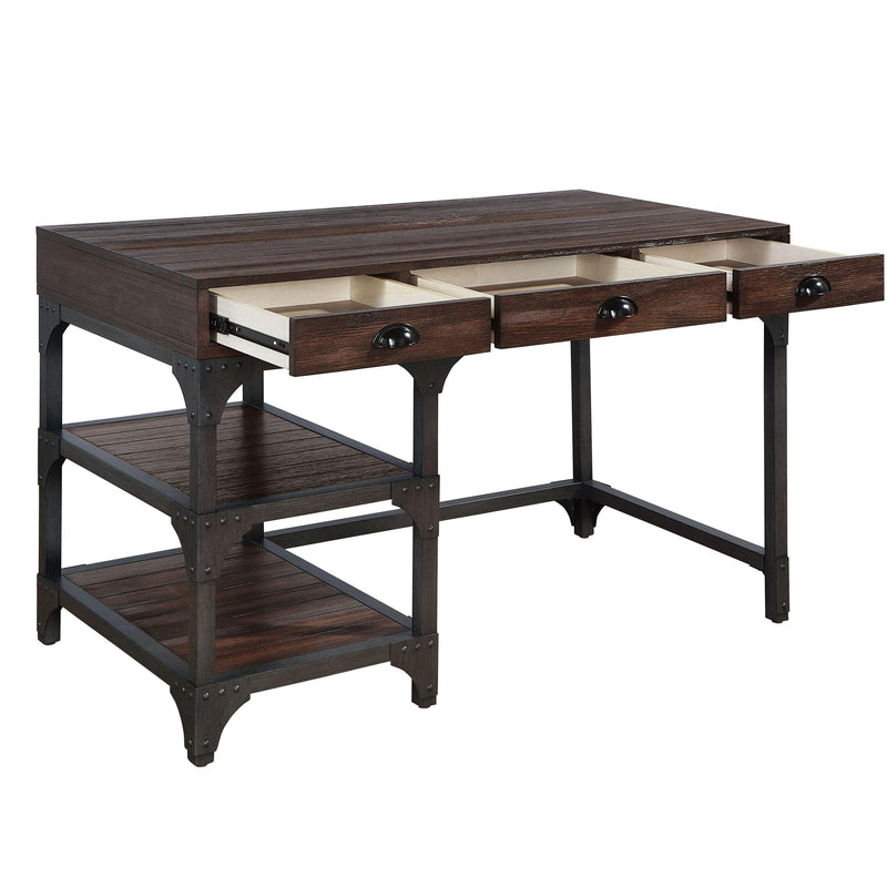 ACME Gorden Writing Desk, Espresso Oak Finish & Antique Black Metal OF00143 - Urban Living Furniture (Los Angeles, CA)