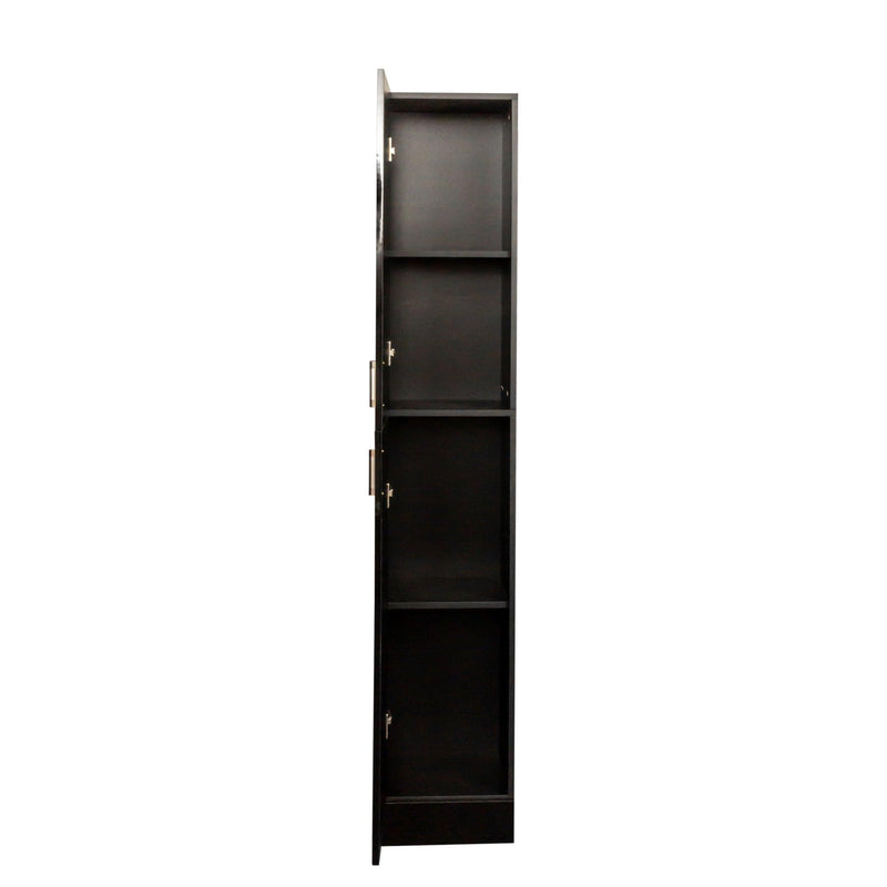 Freestanding  Cabinet with Inadjustable Shelves and two Doors for Kitchen, Dining Room,black - Urban Living Furniture (Los Angeles, CA)