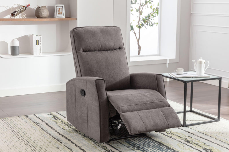 Minimalism Style Manual Recliner, Classic Single Chair, Small Sofa for Living Room&Bed Room, Dark Grey - Urban Living Furniture (Los Angeles, CA)