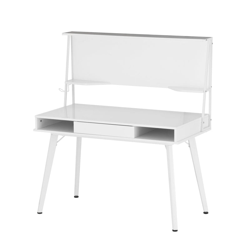 Techni Mobili Study Computer Desk withStorage & Magnetic Dry Erase White Board, White - Urban Living Furniture (Los Angeles, CA)