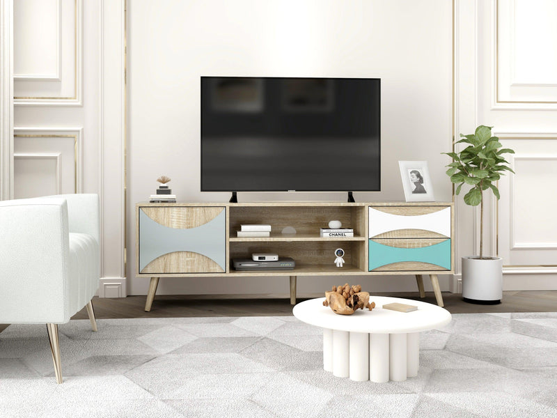 TV Stand withStorage Cabinet and Shelves, TV Console Table for Living Room - Urban Living Furniture (Los Angeles, CA)