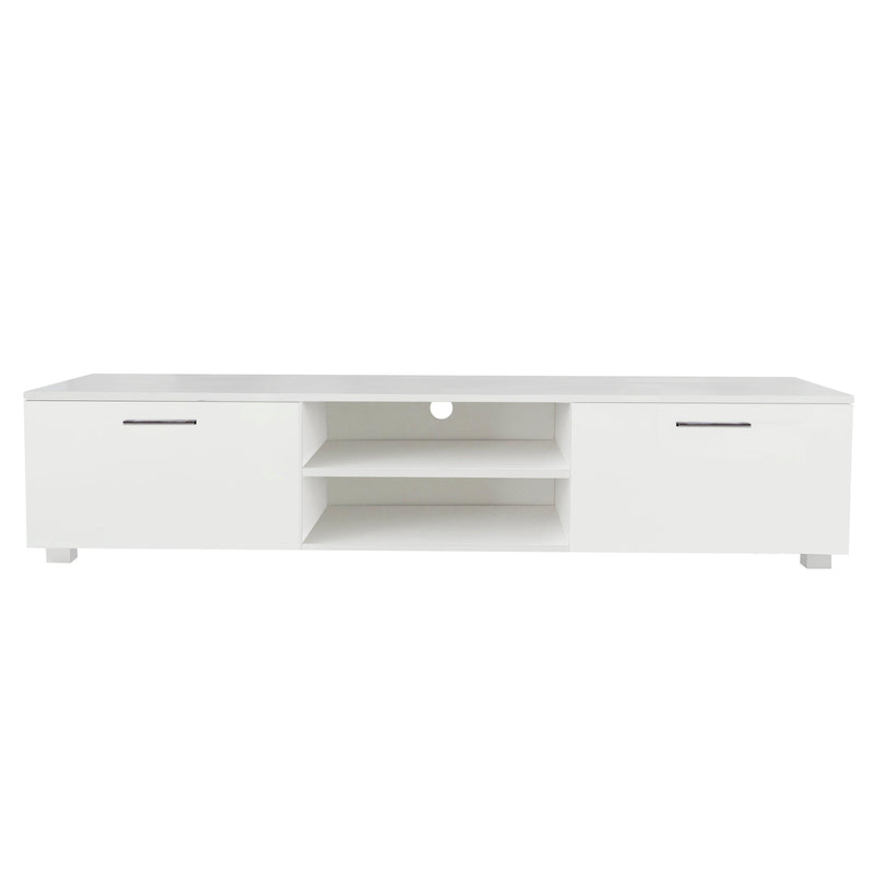 White TV Stand for 70 Inch TV Stands, Media Console Entertainment Center Television Table, 2Storage Cabinet with Open Shelves for Living Room Bedroom - Urban Living Furniture (Los Angeles, CA)