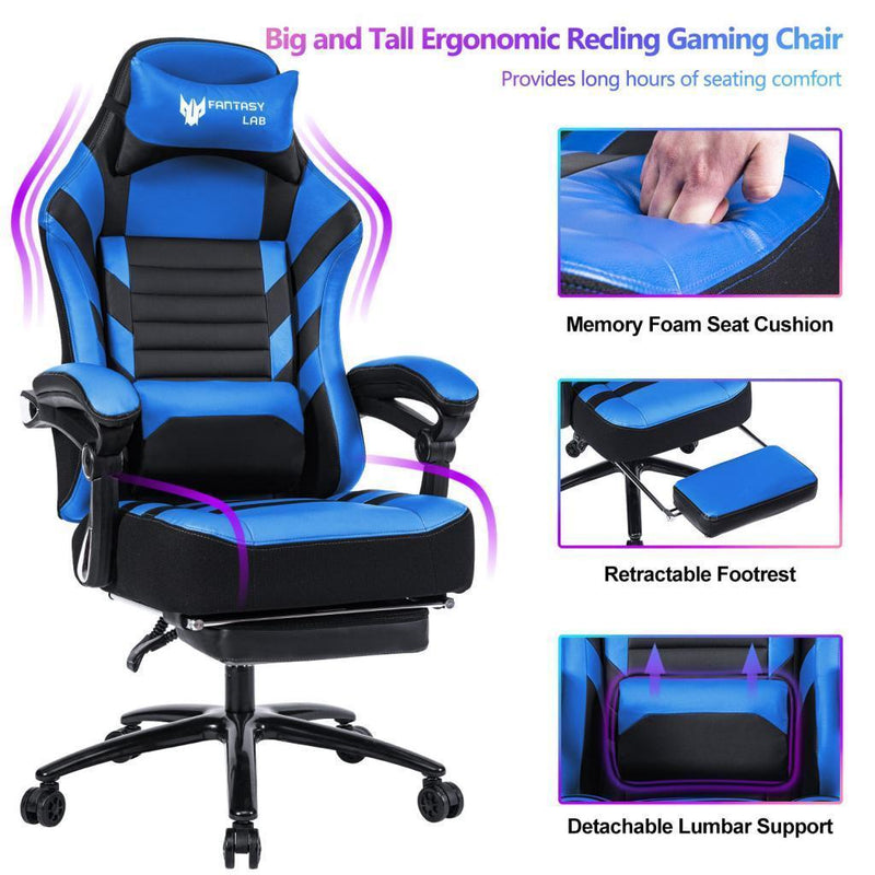 Seat Height Adjustable Swivel Racing Office Computer Ergonomic Video Game Chair - Urban Living Furniture (Los Angeles, CA)