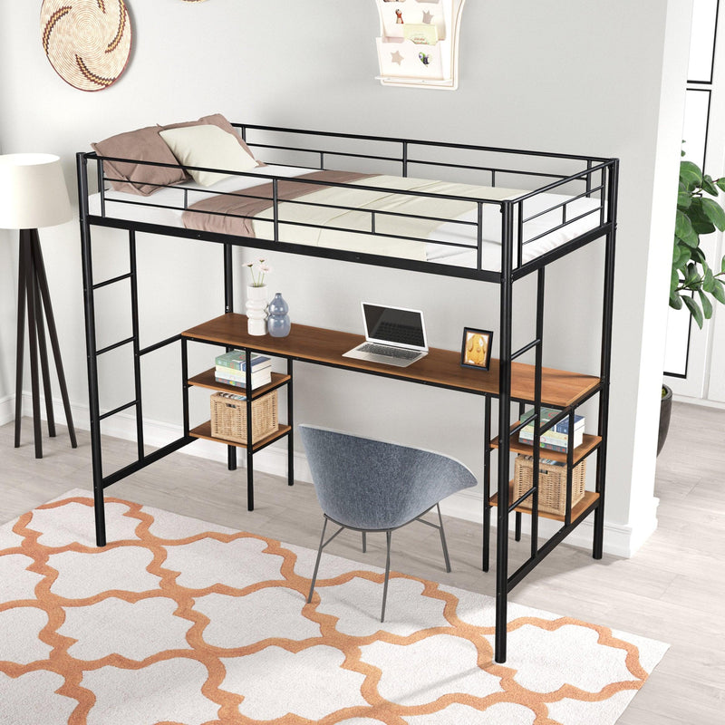 LOFT BED WITH TABLE - Urban Living Furniture (Los Angeles, CA)