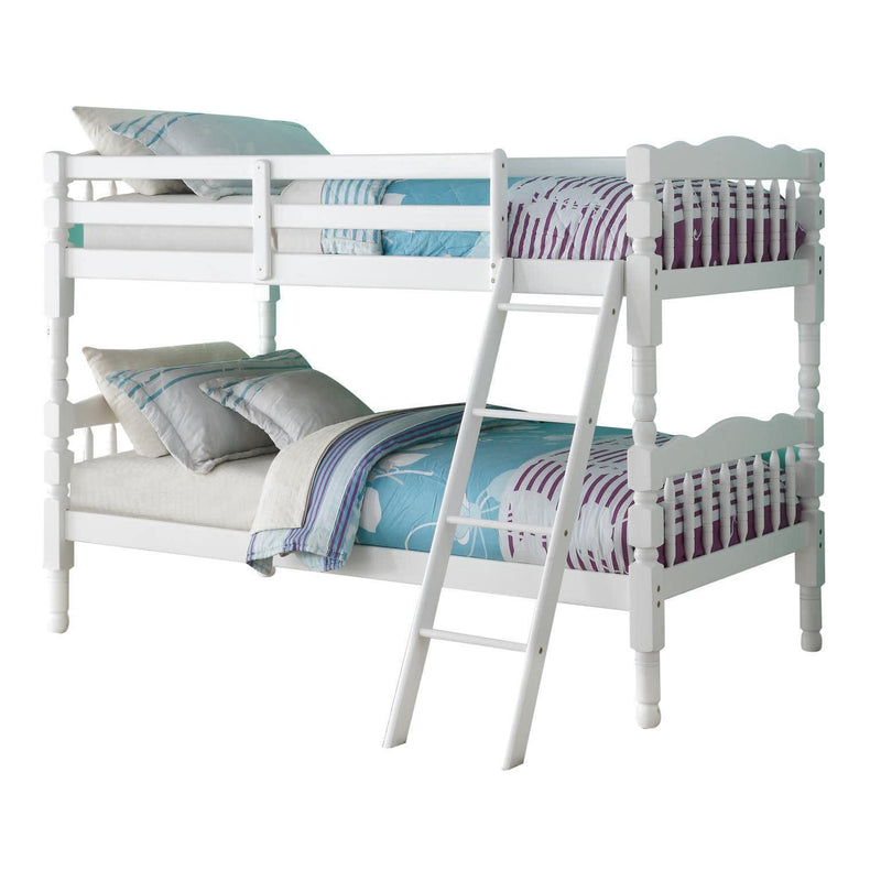 ACME Homestead Bunk Bed (Twin/Twin) in White 02298_KIT - Urban Living Furniture (Los Angeles, CA)