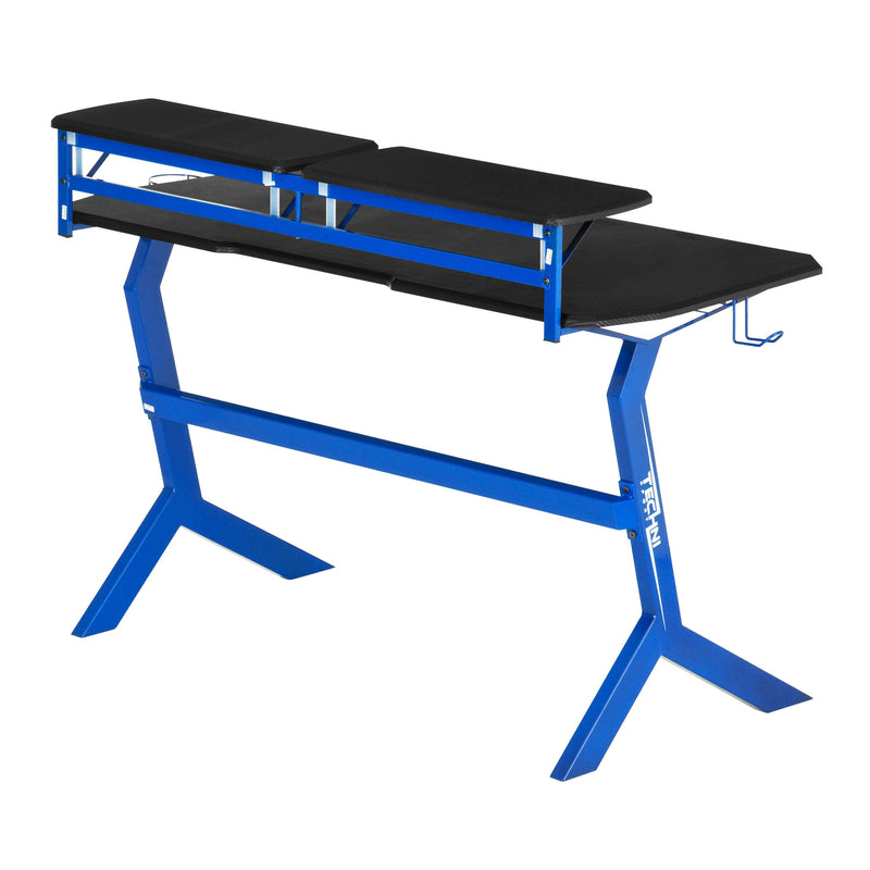 Techni Sport Blue Stryker Gaming Desk, Blue - Urban Living Furniture (Los Angeles, CA)