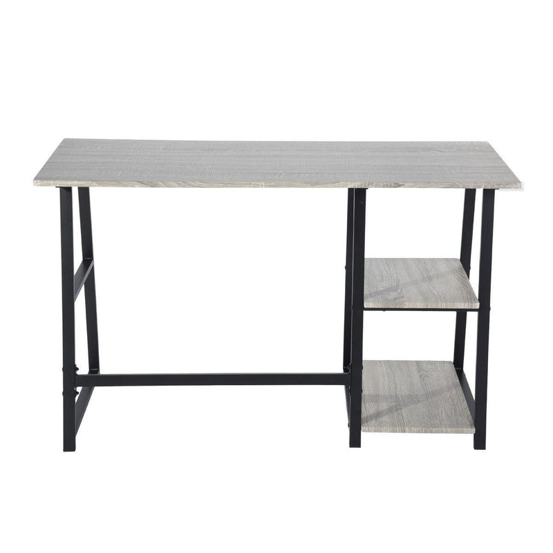 47.4"W X 19.7"D X 28.9"H Wooden Desk with 2Storage Racks - GREY & BLACK - Urban Living Furniture (Los Angeles, CA)