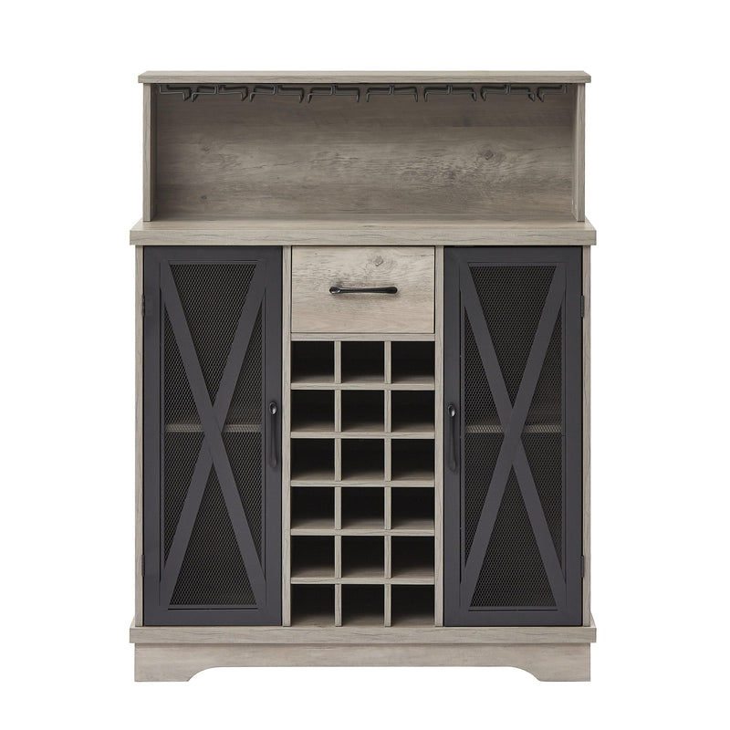 Wine cabinet （Grey，35.41’’W*13.39’’D*47.44’’H） - Urban Living Furniture (Los Angeles, CA)