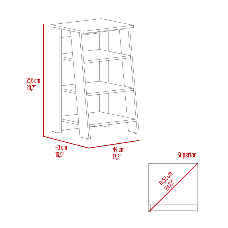 Nashua 4-Shelf Linen Cabinet Light Oak and White - Urban Living Furniture (Los Angeles, CA)