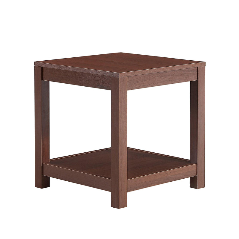 Classic brown Side Table , 2-Tier Small Space End Table ,Modern Night Stand, Sofa table, Side Table withStorage Shelve - Urban Living Furniture (Los Angeles, CA)