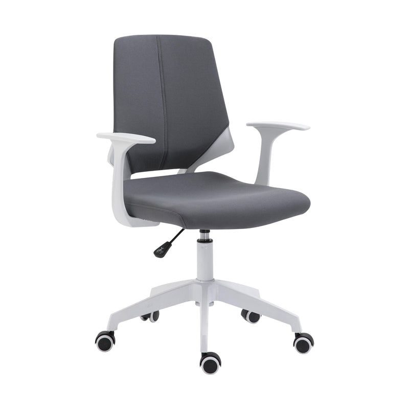 Techni Mobili Height Adjustable Mid Back Office Chair, Grey