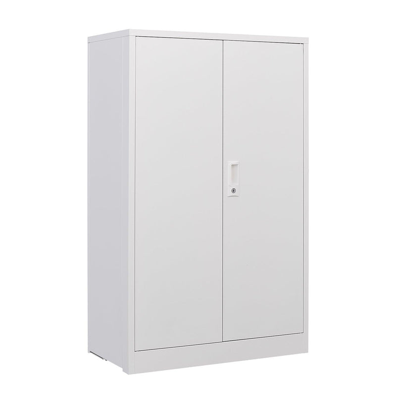 MetalStorage Cabinet with Locking Doors and Adjustable Shelf, Folding FilingStorage Cabinet , FoldingStorage Locker Cabinet for Home Office,School,Garage, White - Urban Living Furniture (Los Angeles, CA)