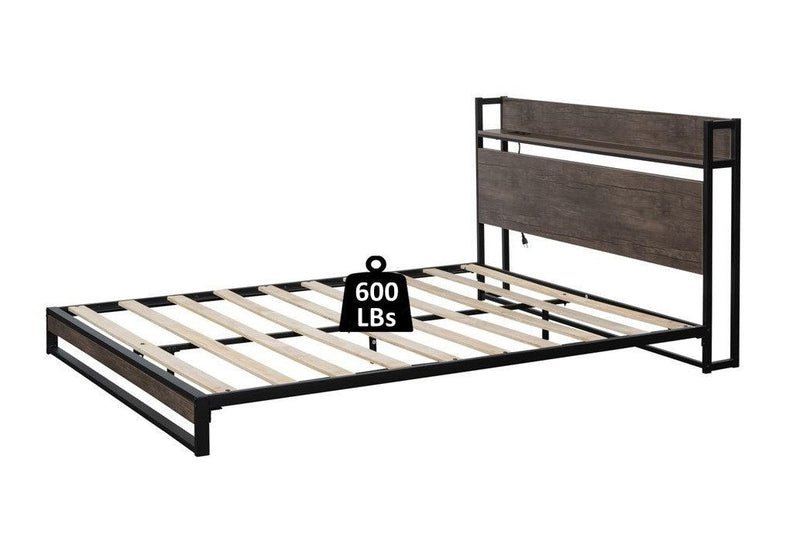 Platform Queen Bed with Socket, Fast Assemble Design - Urban Living Furniture (Los Angeles, CA)