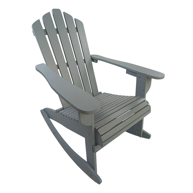 Reclining Wooden Outdoor Rocking Adirondack chair,walnut - Urban Living Furniture (Los Angeles, CA)