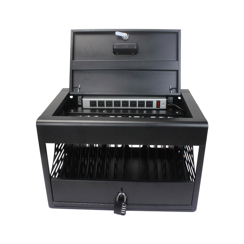 16 Bay Charging Cabinet for Laptop,Chromebook, Locking Charging Station-BLACK - Urban Living Furniture (Los Angeles, CA)