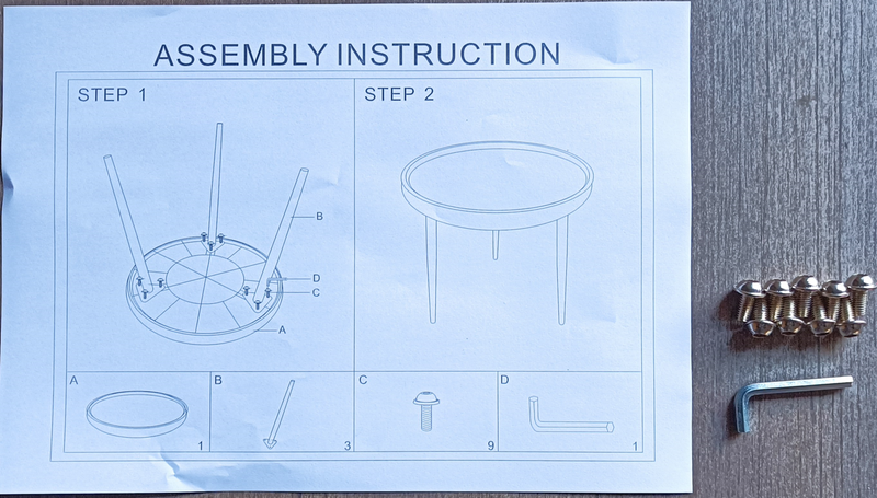 BB Table, Coffee Table, Playing Table, MDF Top, Wood leg; WHITE,1 pcs per set - Urban Living Furniture (Los Angeles, CA)