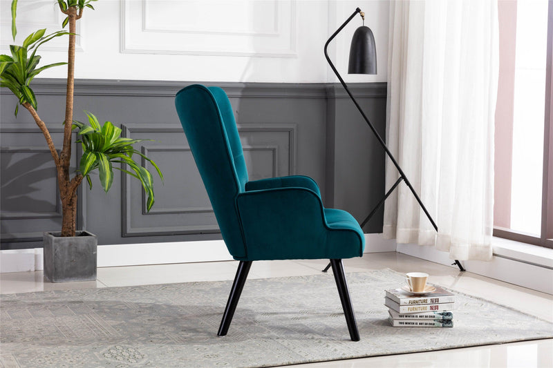 Teal and gray online accent chair