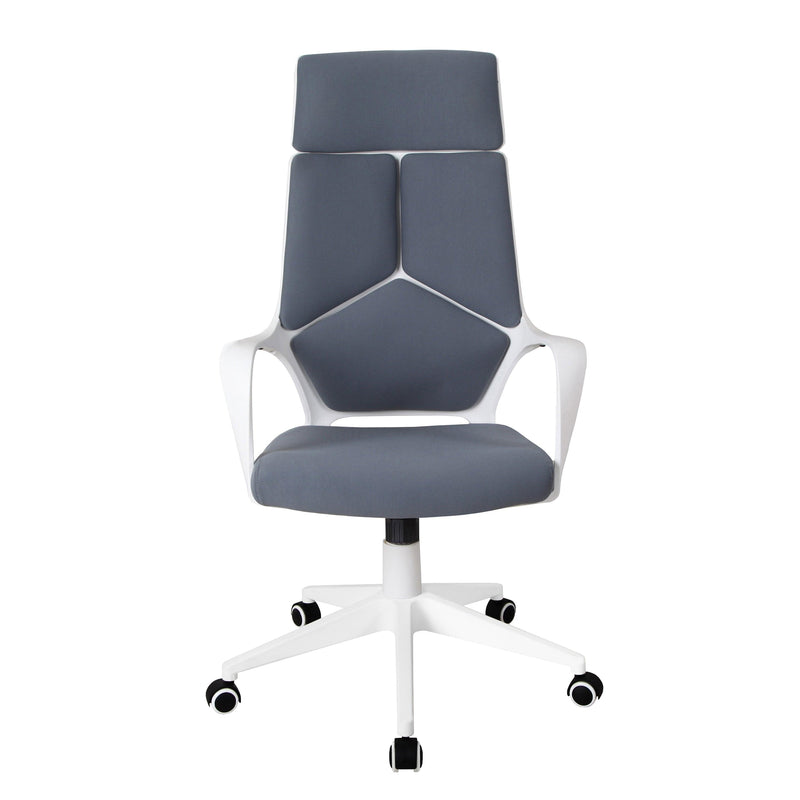 Techni MobiliModern Studio Office Chair, Grey/White - Urban Living Furniture (Los Angeles, CA)