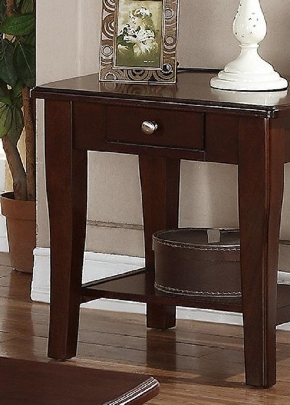 Modern Wooden Brown End Table Living Room Sofa Side Table - Urban Living Furniture (Los Angeles, CA)