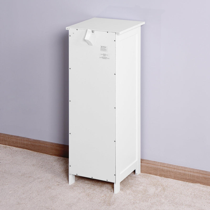 White BathroomStorage Cabinet, Freestanding Cabinet with Drawers - Urban Living Furniture (Los Angeles, CA)