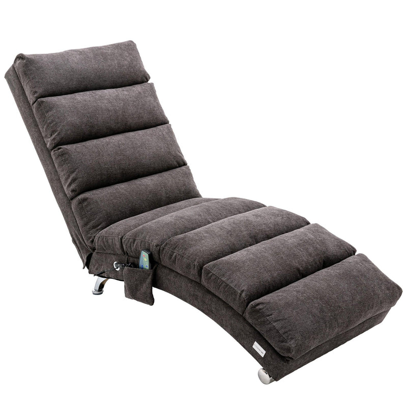 Linen Chaise Lounge Indoor Chair,Modern Long Lounger for Office or Living Room - Urban Living Furniture (Los Angeles, CA)