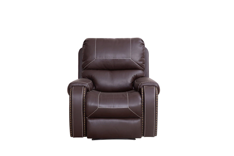 Faux Leather Reclining Sofa Couch Single Chair for Living Room Brown - Urban Living Furniture (Los Angeles, CA)