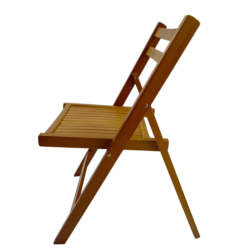Furniture Slatted Wood Folding Special Event Chair - Honey color, Set of 4 ，FOLDING CHAIR, FOLDABLE STYLE