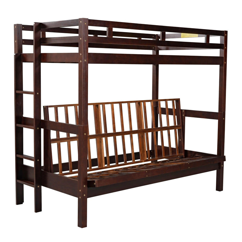 Twin over Full Convertible Bunk Bed - Espresso - Urban Living Furniture (Los Angeles, CA)