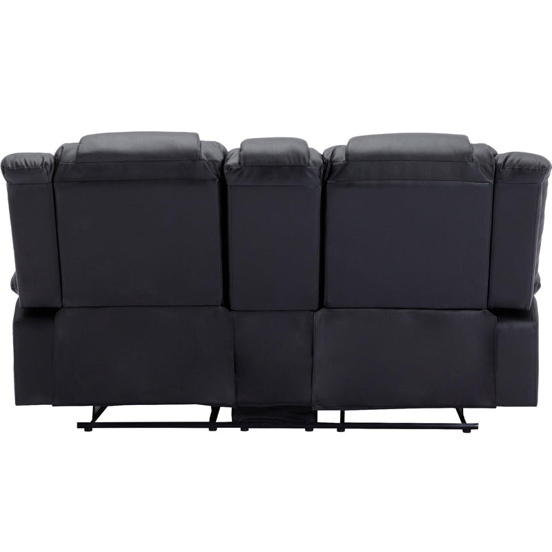 Home Theater Seating Manual Recliner, PU Leather Reclining Loveseat for Living Room - Urban Living Furniture (Los Angeles, CA)